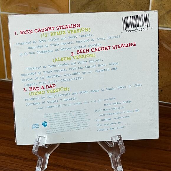 Jane's Addiction Been Caught Stealing/Had a Dad Maxi Single CD 1990 Warner Bros. - Picture 7 of 7